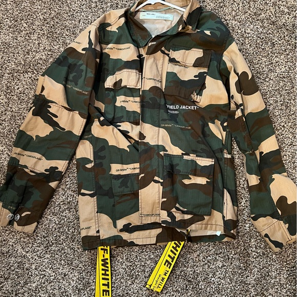 Off White camo “Field Jacket” Size